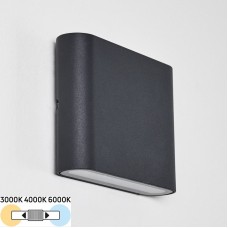 Φωτιστικό Απλίκα LED 6W 230V 350Lm CCT Αλουμινίου Γραφίτη IP54 3-8961